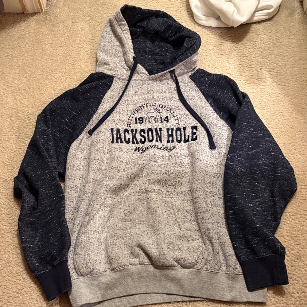 Standard Issue Gray and Navy Men's Hoodie
